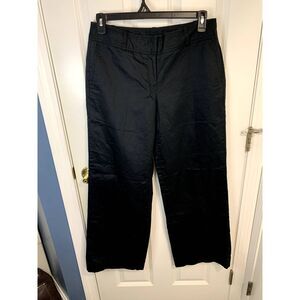 Ann Taylor Lindsay Black Linen Blend Pants Size 10